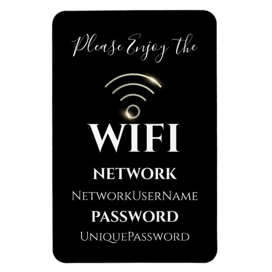 Elegante WiFi Magneet (Verticaal)