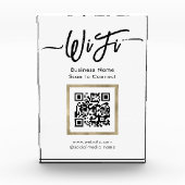 Elegante WiFi-verbinding QR-code Fotoblokken (Voorkant)