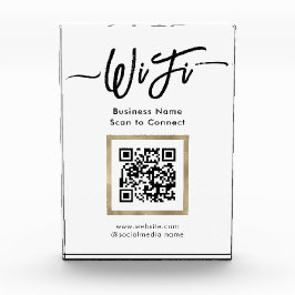 Elegante WiFi-verbinding QR-code Fotoblokken
