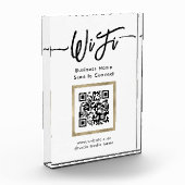 Elegante WiFi-verbinding QR-code Fotoblokken (Links)