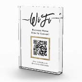 Elegante WiFi-verbinding QR-code Fotoblokken (Rechts)