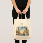 Elegante wijk Al-Olaya, Canvas tas van Riyad (Voorkant (product))