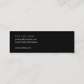 Elegante wijn glas landelijk | Toast | Wijnvlek Mini Visitekaartje (Achterkant)