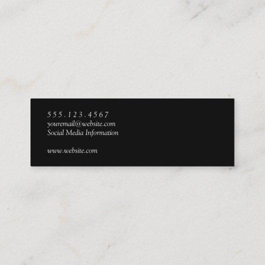 Elegante wijn glas landelijk | Toast | Wijnvlek Mini Visitekaartje (Achterkant)