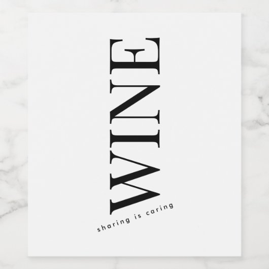 elegante wijnbruiloft wijn etiket (Enkel label)