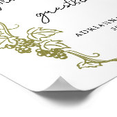 Elegante wijngaard | Italië Trouwbord Poster (Hoek)