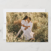 Elegante Wijngaard Outdoor Trouwfoto Save The Date (Achterkant)