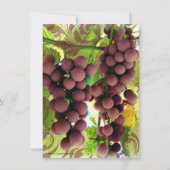 Elegante Wijngaard Paars/Groen Foto Bewaar de Datu Save The Date (Achterkant)