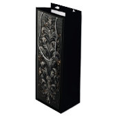 Elegante wijngeschenkzak wijn cadeautas (Voorkant Gekanteld)