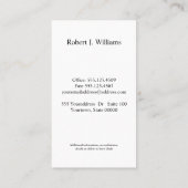 Elegante wijnglas druiven sommeliere professioneel visitekaartje (Achterkant)