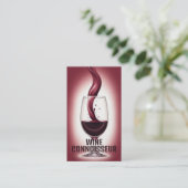 Elegante wijnkenner visitekaartje (Staand voorkant)