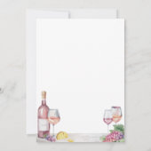 Elegante wijnproeverij kaart (Achterkant)