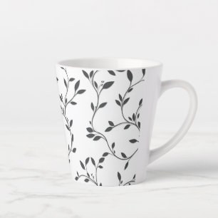 Elegante wijnranken latte mok