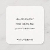 Elegante wijnschenking vierkante visitekaartje (Achterkant)