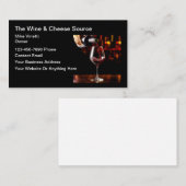 Elegante wijnthema visitekaartjes (Voorkant / Achterkant)
