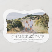 Elegante Wijzig de Datum Kaart (Voorkant / Achterkant)