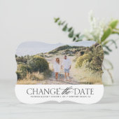 Elegante Wijzig de Datum Kaart (Staand voorkant)