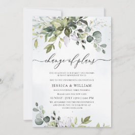 Elegante Wijziging van Plannen Eucalyptus Watercol Kaart