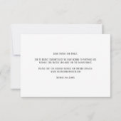 Elegante Wijziging Van Plannen Uitstel Trouwdatum Aankondiging (Achterkant)