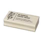 Elegante Wild Flower Business Custom Rubberstempel (Stempel)