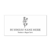 Elegante Wild Flower Custom Handgemaakt Rubberstempel (Afrduk)