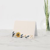 Elegante Wildbloemen Mijn schoonmoeder Beige bruil Kaart (Achterkant)