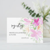 Elegante Wildbloemen Waterverf Art Enclosure Kaart (Staand voorkant)