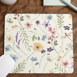 Elegante Wilde Bloem Bloemen Bloemstuk Custom Muismat