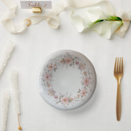 Elegante wilde bloem Bloemen Patroon zomer bruilof Papieren Kommen