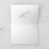 Elegante Wilde Bloem Bloemige Vouw Dankkaart Bedankkaart (Binnen)