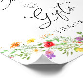 Elegante wilde bloem bloemkaarten en cadeaus poste poster (Hoek)