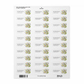 Elegante Wilde Bloem Bloemstuk Etiket (Full Sheet)