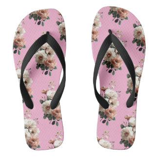 Elegante Wilde Bloem Bloemstuk Teenslippers