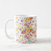 Elegante Wilde Bloem Koffiemok | Bloemige Botanisc (Links)