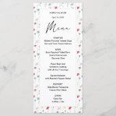 Elegante Wilde Bloem Menu (Voorkant)