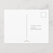 Elegante Wilde Bloem Moderne Trouwmaaltijden RSVP Uitnodiging Briefkaart (Achterkant)