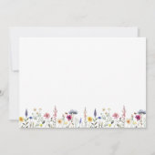 Elegante Wilde Bloem Toekomst Mrs. Bruiloft Feestj Bedankkaart (Achterkant)