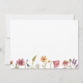 Elegante Wilde Bloem Verlovingsfeest Uitnodiging (Achterkant)