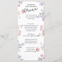 Elegante Wilde Bloemen Baby Shower