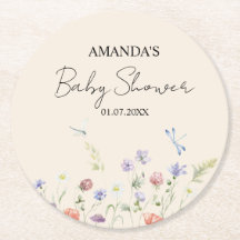 Elegante Wilde Bloemen Baby Shower