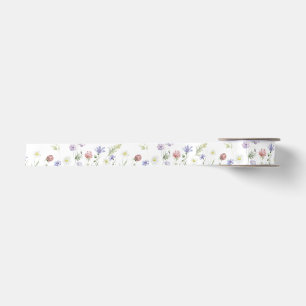 Elegante Wilde Bloemen Baby Shower  Satijnen Lint