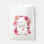 Elegante wilde bloemen | Boho Bruidsdouche Bedankzakje (Voorkant)