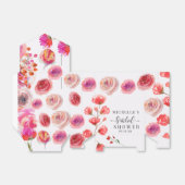 Elegante wilde bloemen | Boho Bruiloftsborrel Bedankdoosjes (Uitgevouwen)