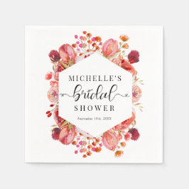 Elegante wilde bloemen | Boho Bruiloftsborrel  Servet