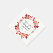 Elegante wilde bloemen | Boho Bruiloftsborrel  Servet (Hoek)