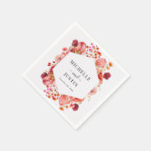 Elegante wilde bloemen | Boho Floral Servet (Hoek)