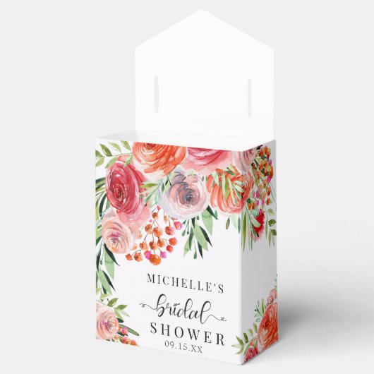 Elegante wilde bloemen | Boho-Vrijgezellenfeest Bedankdoosjes (Geopend)