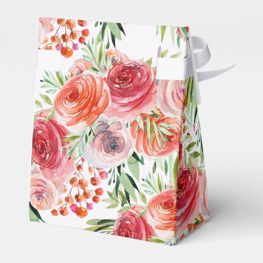 Elegante wilde bloemen | Boho-Vrijgezellenfeest Bedankdoosjes (Achterkant)