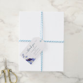Elegante Wilde Bloemen Bruiloft Bedankt Cadeaulabel (Met Touw)