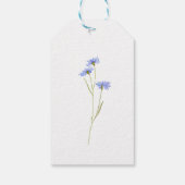 Elegante Wilde Bloemen Bruiloft Bedankt Cadeaulabel (Achterkant)